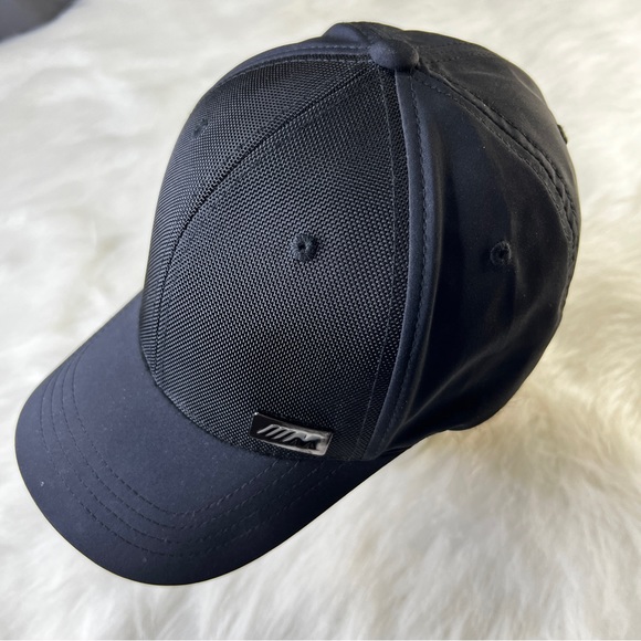 BMW Limited Edition M Racing Metallic Black Silver Logo Ball Cap Flexfit Hat NEW - Picture 15 of 16